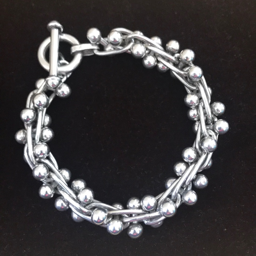 Vintage Silpada "DNA" toggle bracelet